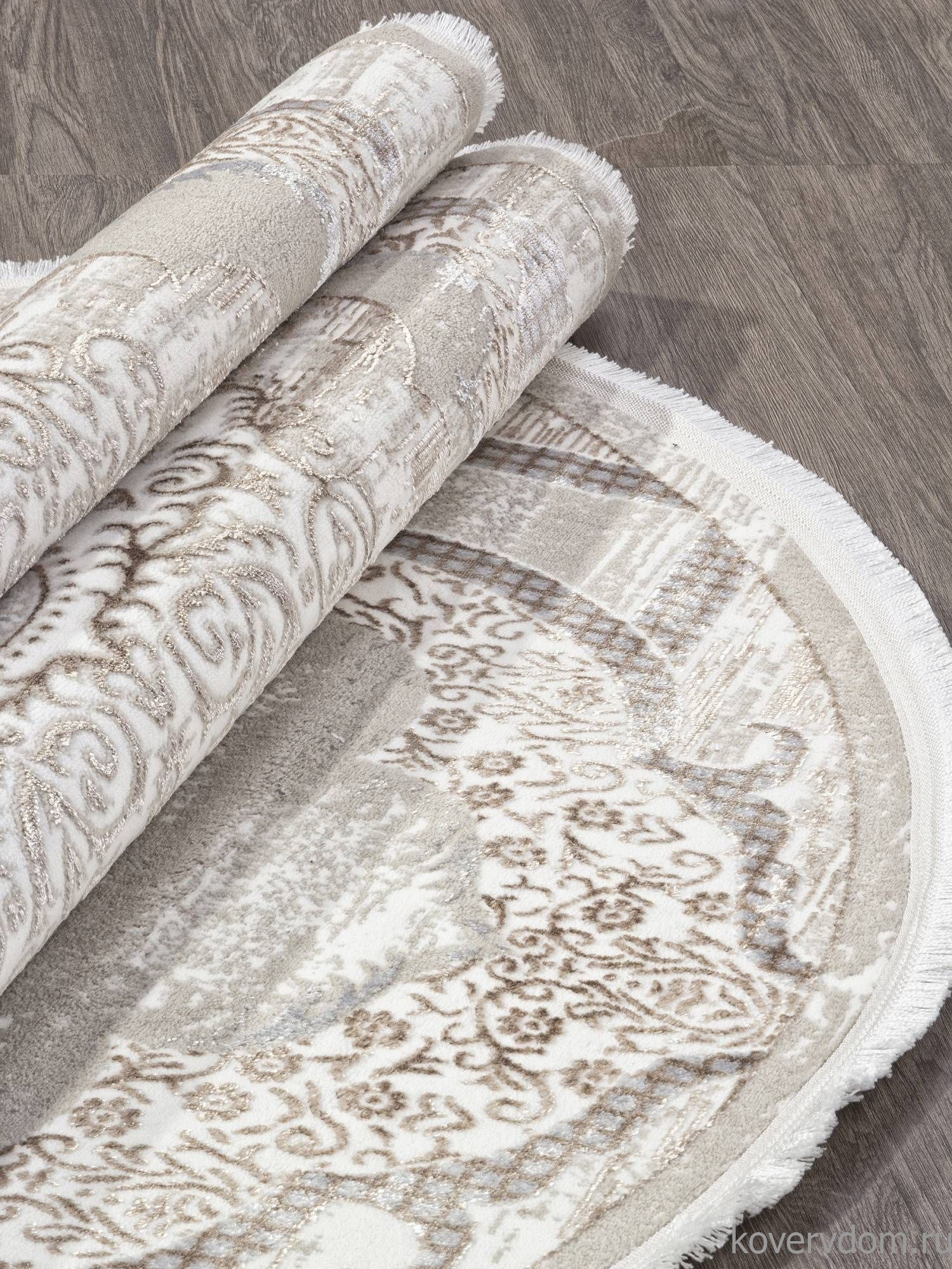 Ковер ALFANI Q018A VIZON FDY / CREAM SHRINK Овал