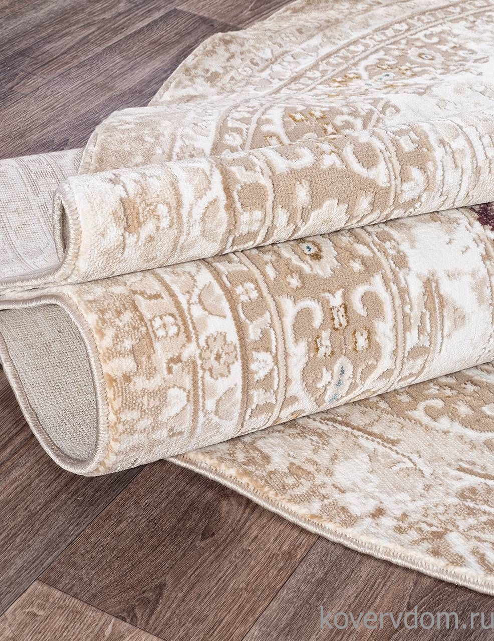 Ковер QUANTUM 03004B BROWN / BROWN Овал