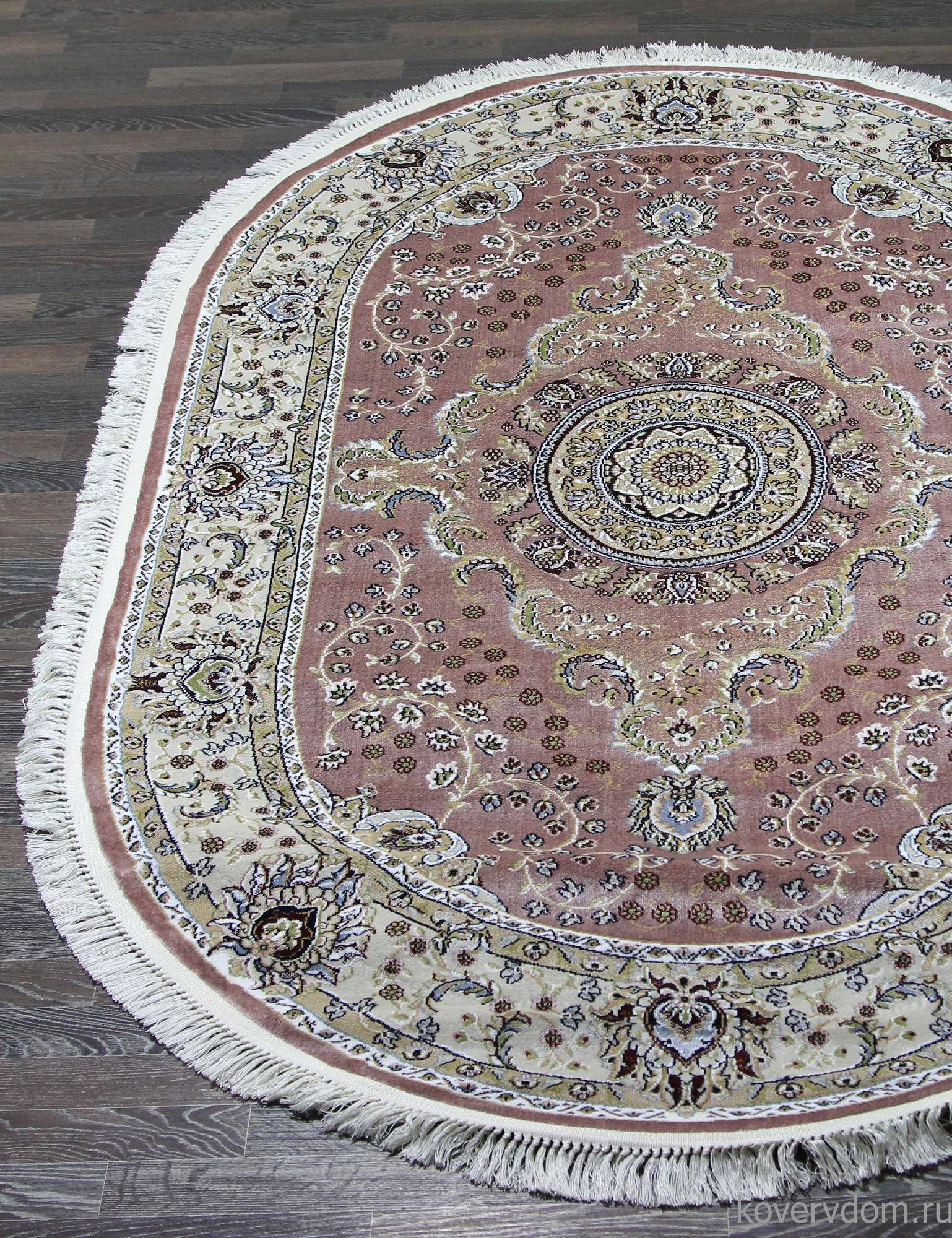 Ковер MASHAD PRESTIGE 02847A L.PINK / L.PINK Овал Ковер MASHAD PRESTIGE 02847A L.PINK / L.PINK Овал