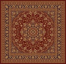Квадратный ковер шерстяной Floare ISFAHAN 207-3658 КВАДРАТ