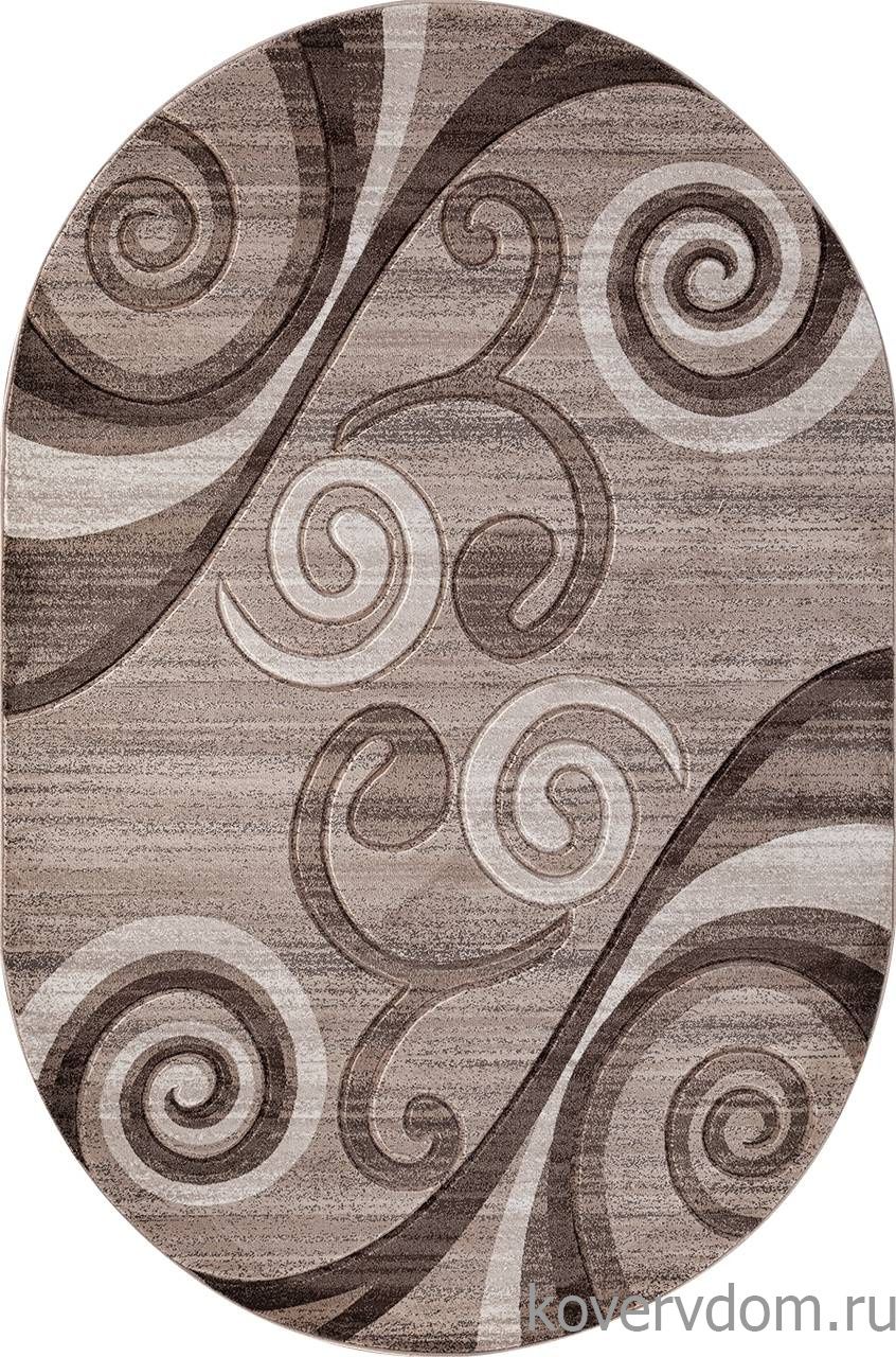 Ковер MEGA CARVING D263 LIGHT BEIGE Овал Ковер MEGA CARVING D263 LIGHT BEIGE Овал