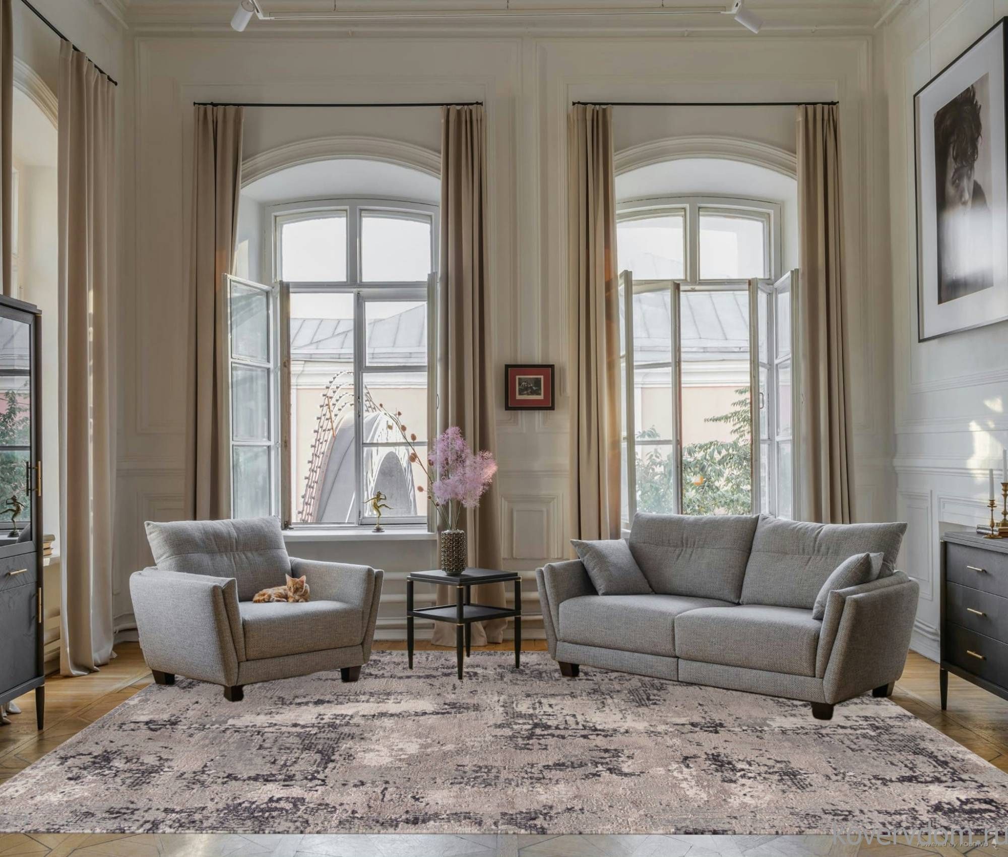 Ковер BRAND 38871 995 GREY / GREY Ковер BRAND 38871 995 GREY / GREY