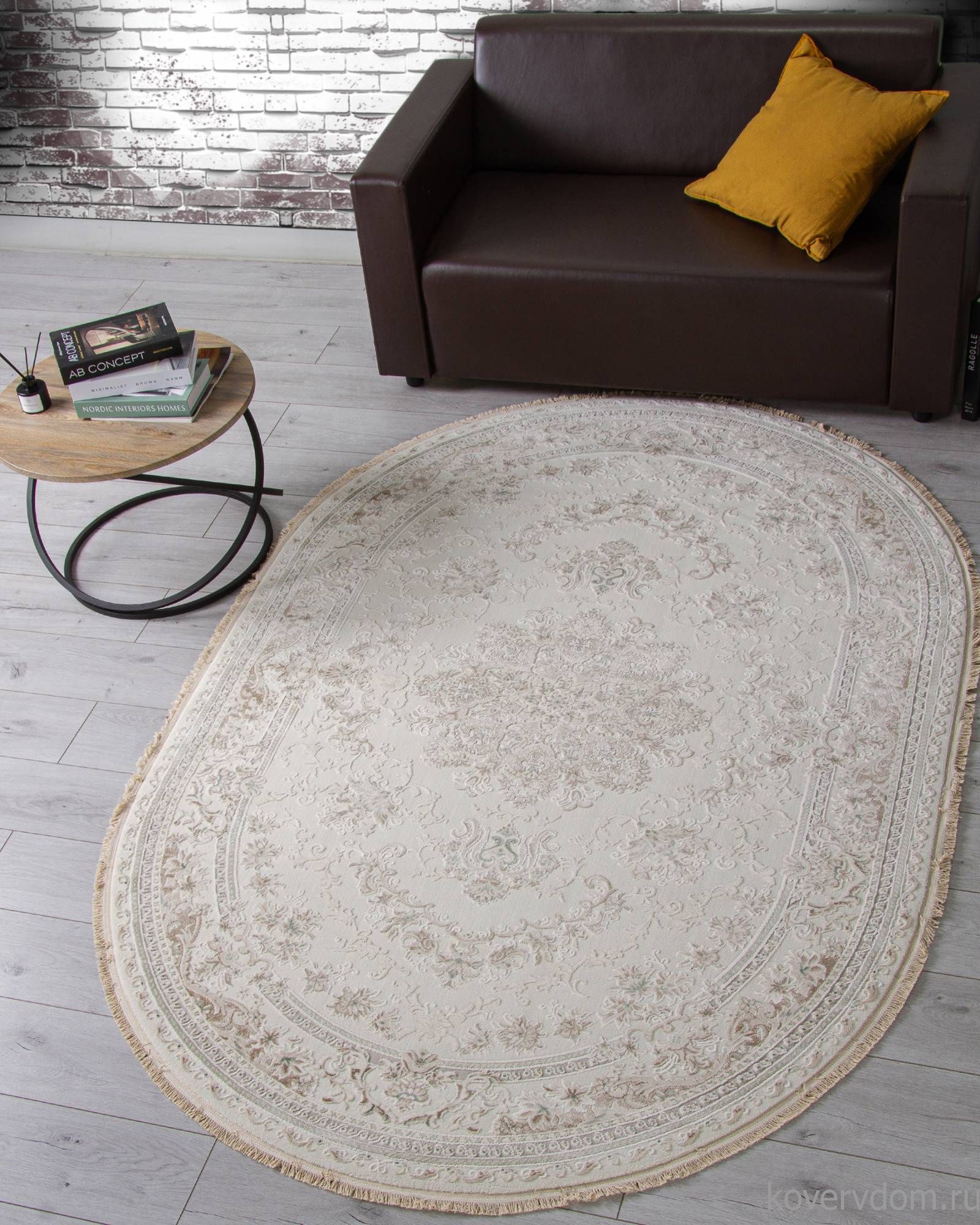 Ковер Jasmine 35760Z CREAM / CREAM Овал Ковер Jasmine 35760Z CREAM / CREAM Овал