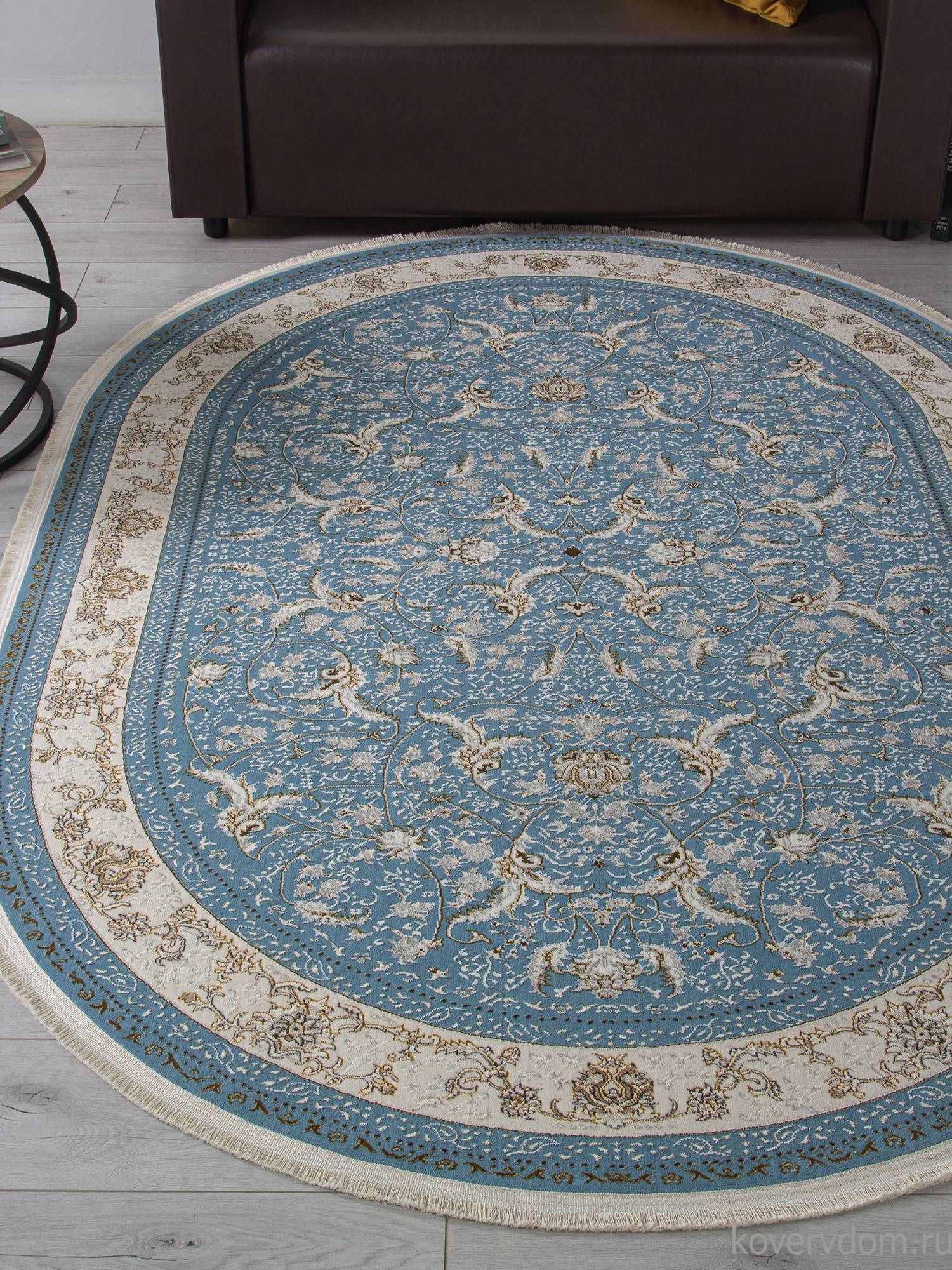 Ковер ZARINA M101B BLUE / BLUE Овал