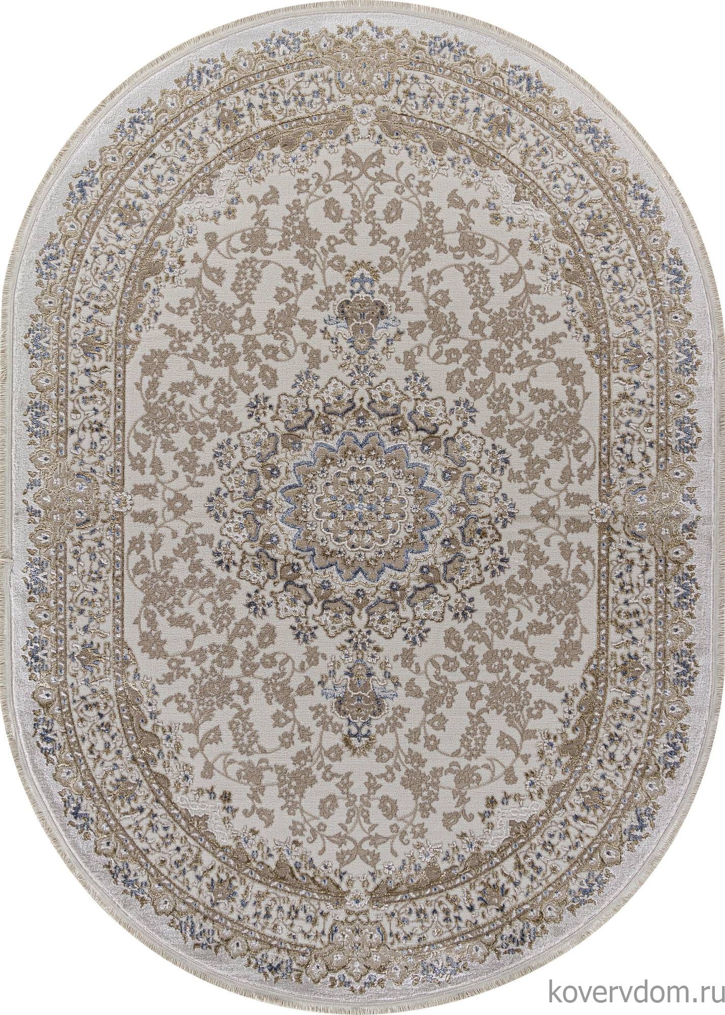 Ковер ESSA 27239A CREAM / BLUE Овал Ковер ESSA 27239A CREAM / BLUE Овал
