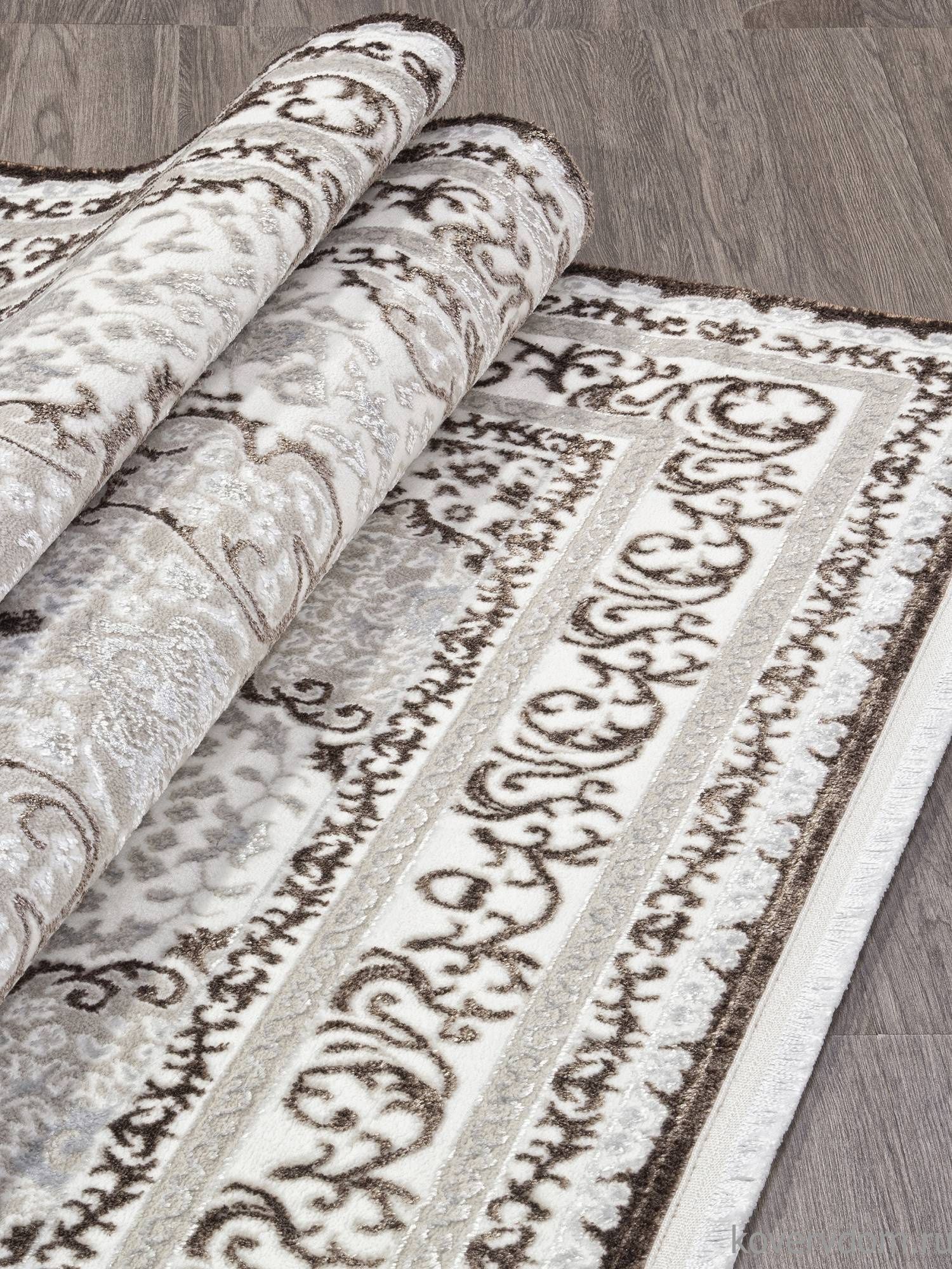 Ковер ALFANI Q011A BROWN FDY/CREAM SHRINK