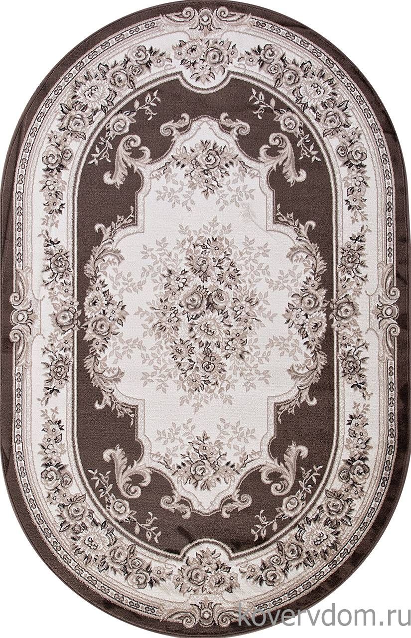 Ковер VALENCIA DELUXE 4015 КОРИЧНЕВЫЙ / BROWN Овал Ковер VALENCIA DELUXE 4015 КОРИЧНЕВЫЙ / BROWN Овал