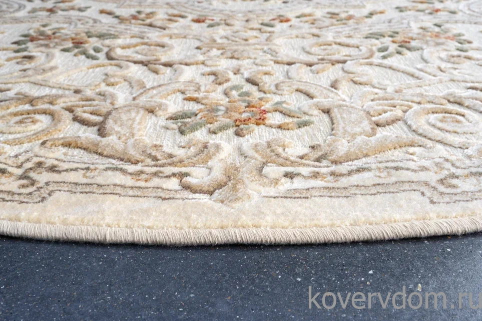 Рельефный ковер из вискозы GENOVA 38093 6262 60 КРУГ