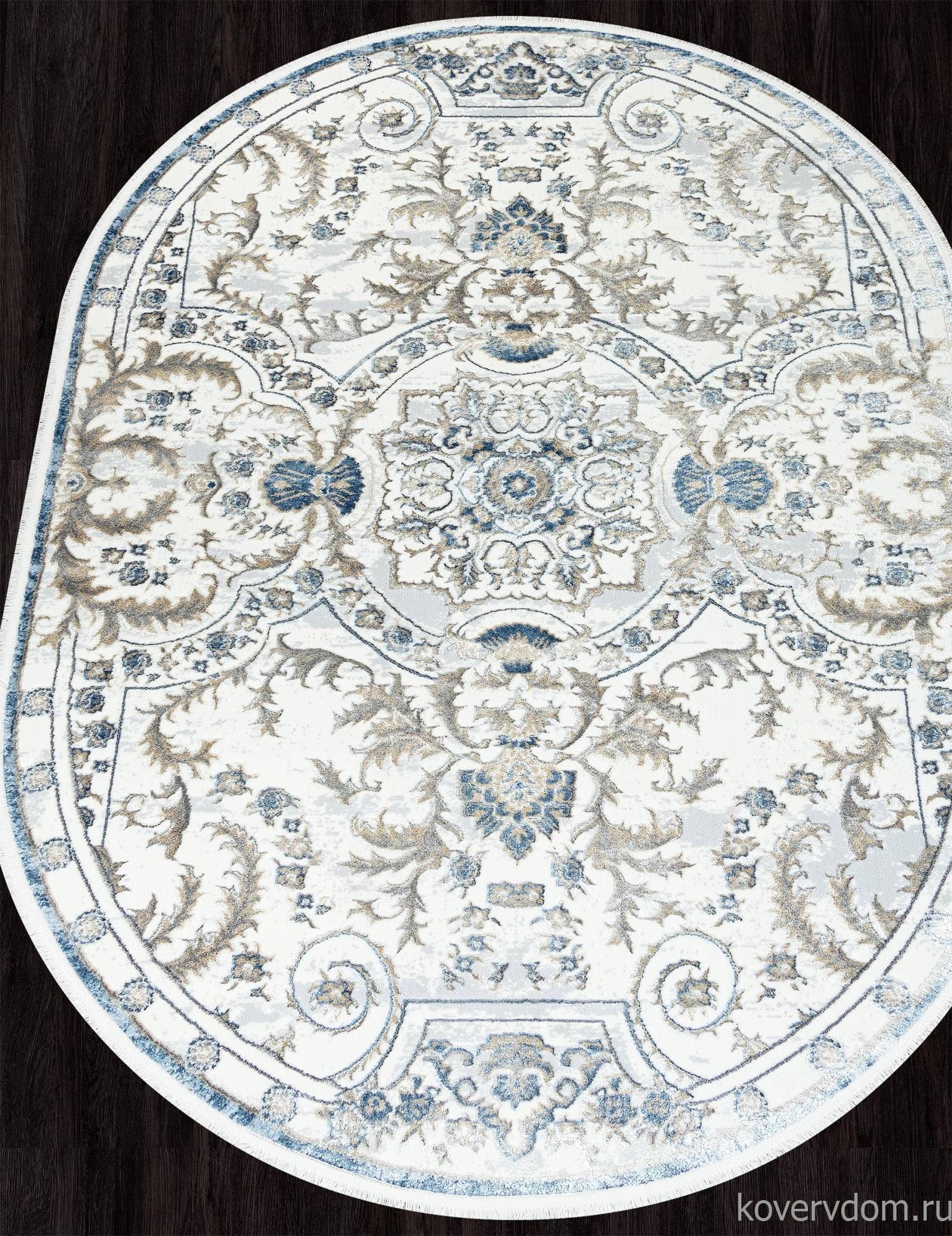 Ковер SAHARA 00765A D.BLUE FDY / CREAM HB Овал Ковер SAHARA 00765A D.BLUE FDY / CREAM HB Овал