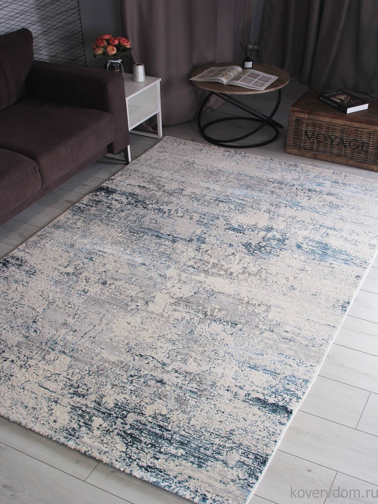 Ковер AMELI 5072A CREAM / P.D.BLUE