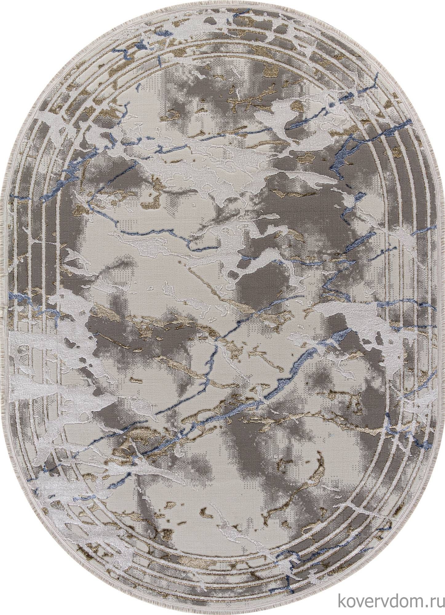 Ковер ESSA 27243A GRY / BLUE Овал Ковер ESSA 27243A GRY / BLUE Овал