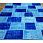 Ковер винтажный ручной работы Vintage Look at Me Cubes blue