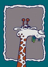 Детский ковер с жирафом Sonic Kids Жираф 1112 IA1 L