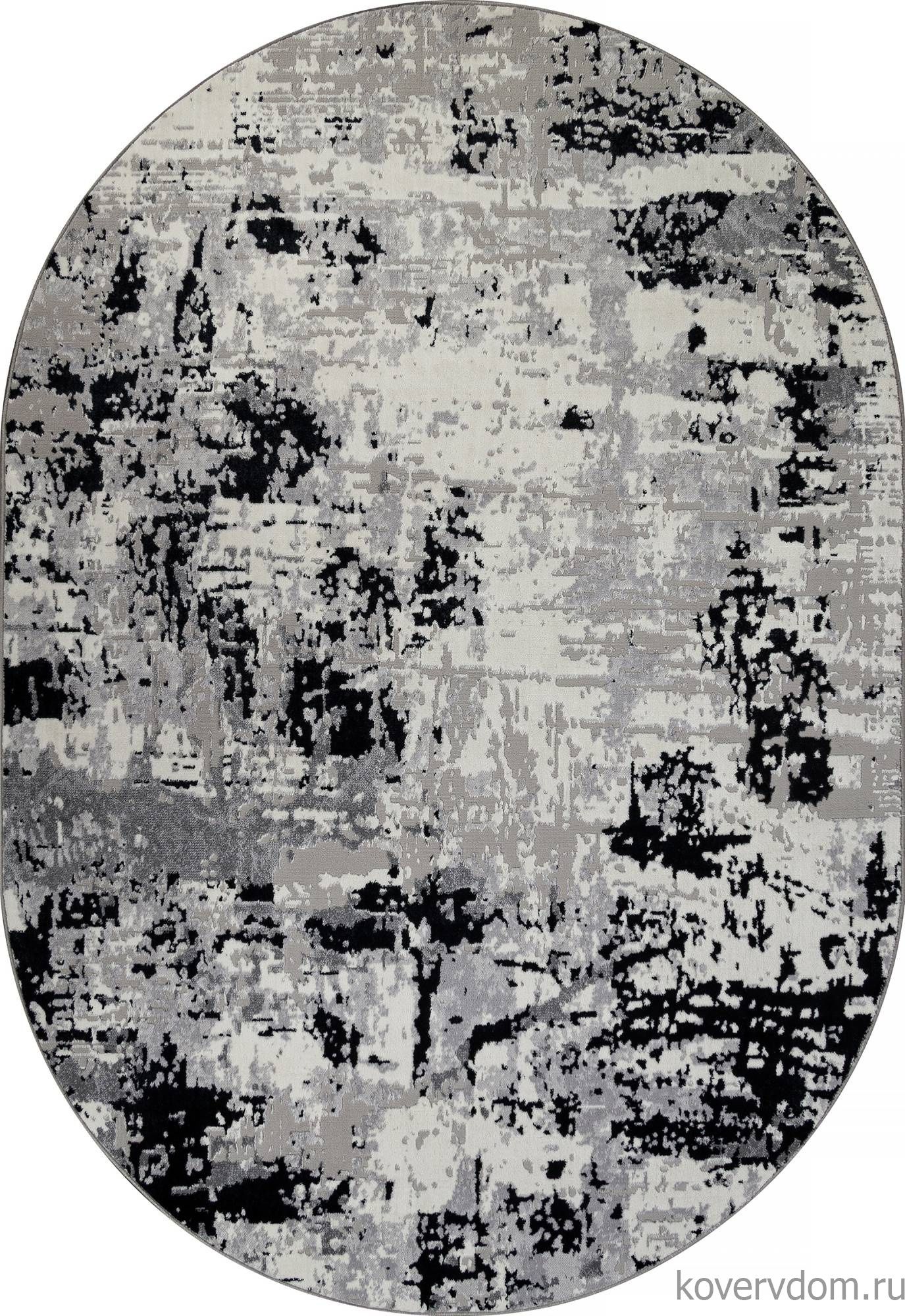 Ковер PALERMO F284 DARK GRAY Овал Ковер PALERMO F284 DARK GRAY Овал