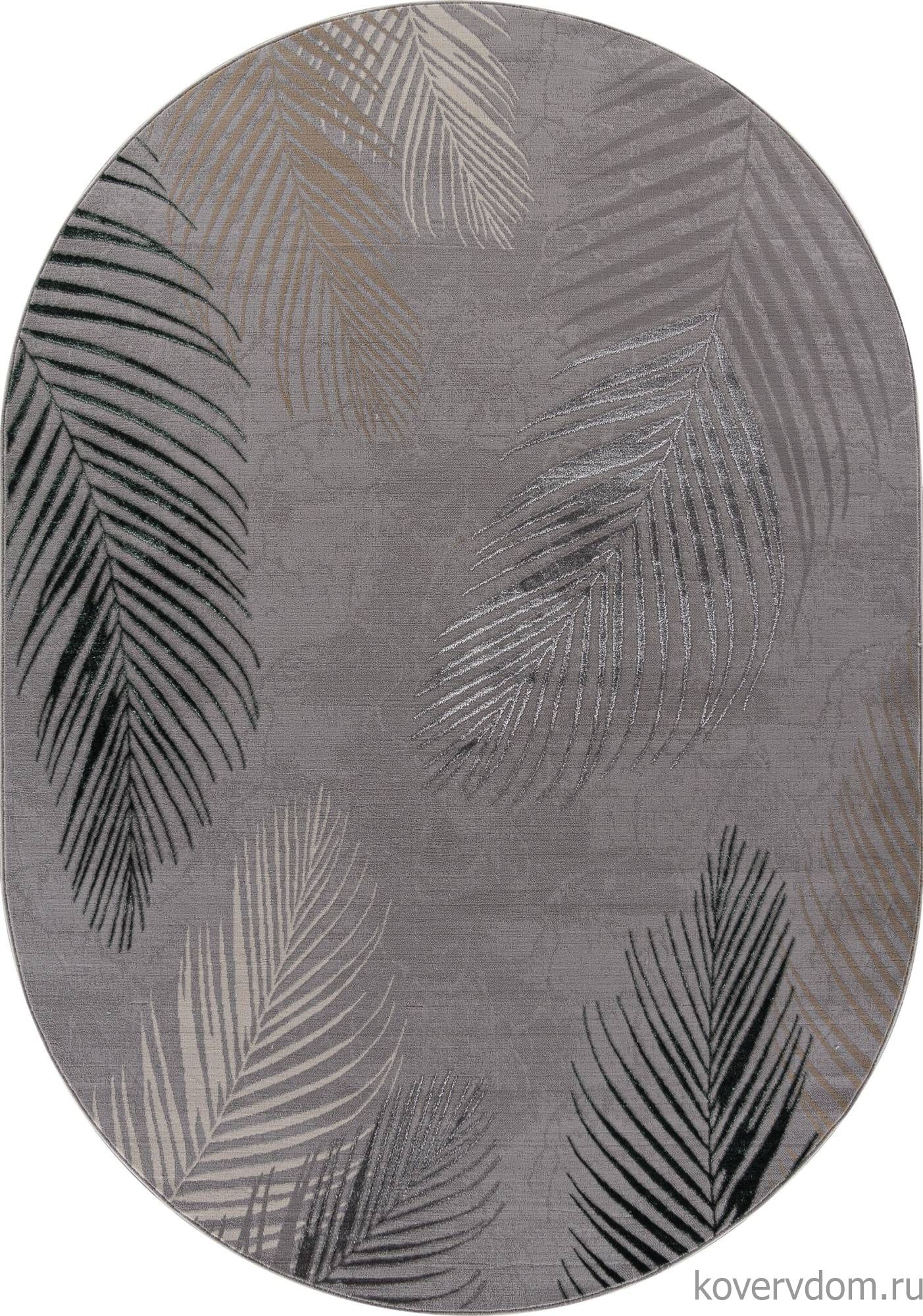 Ковер LIMAN F167 GRAY-D.GREEN Овал Ковер LIMAN F167 GRAY-D.GREEN Овал