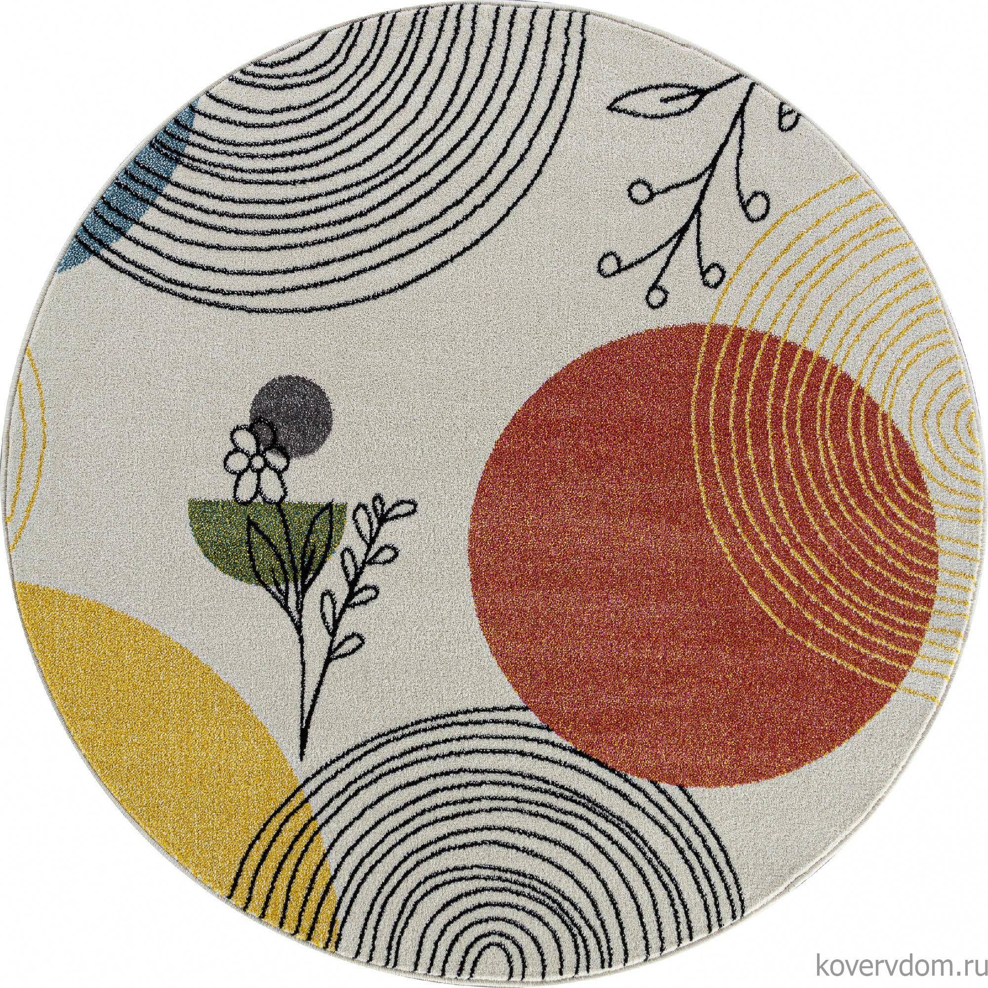 Ковер RIO-A F234 GRAY-BLUE Круг