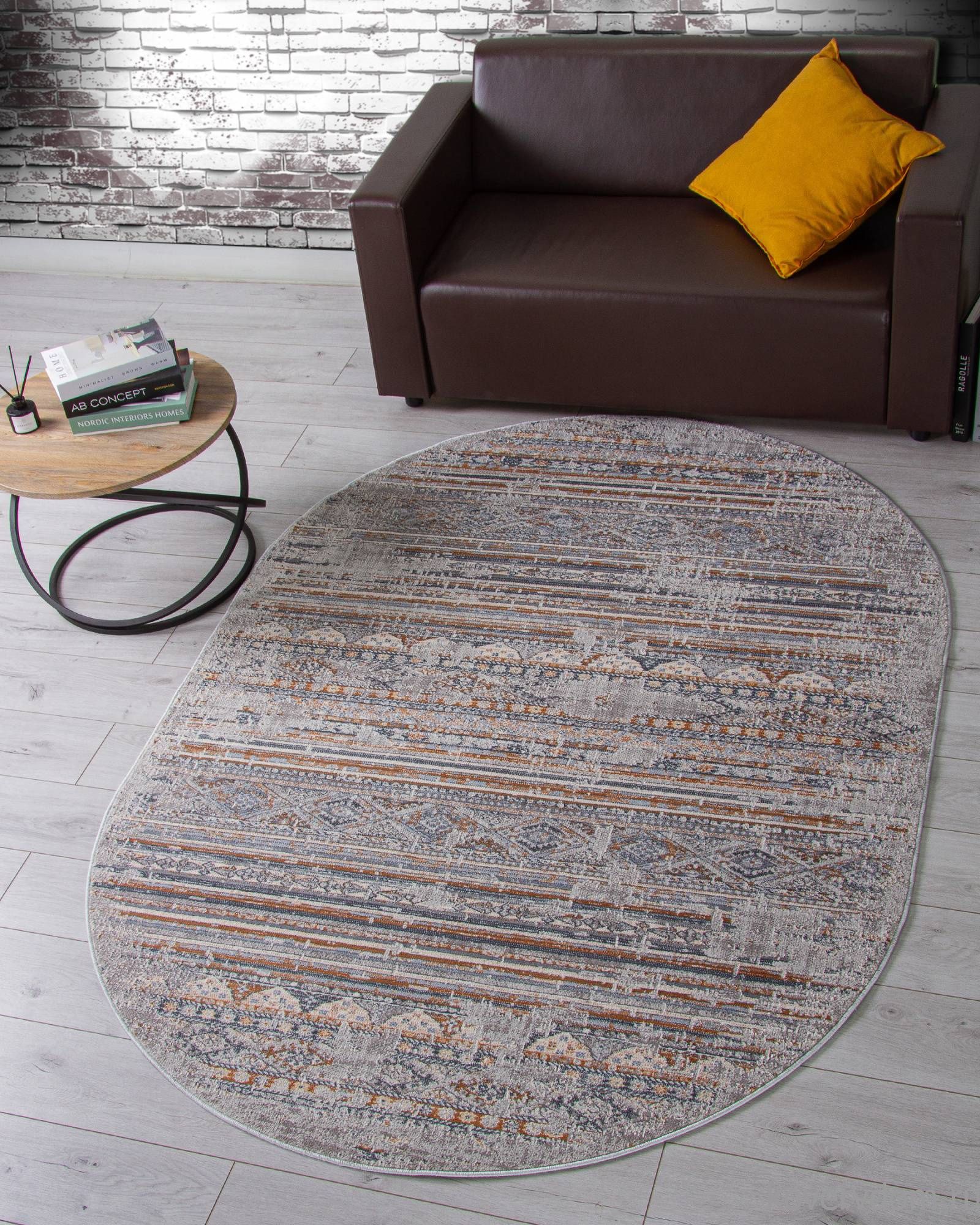 Ковер ZUMMA F260 ORANGE Овал