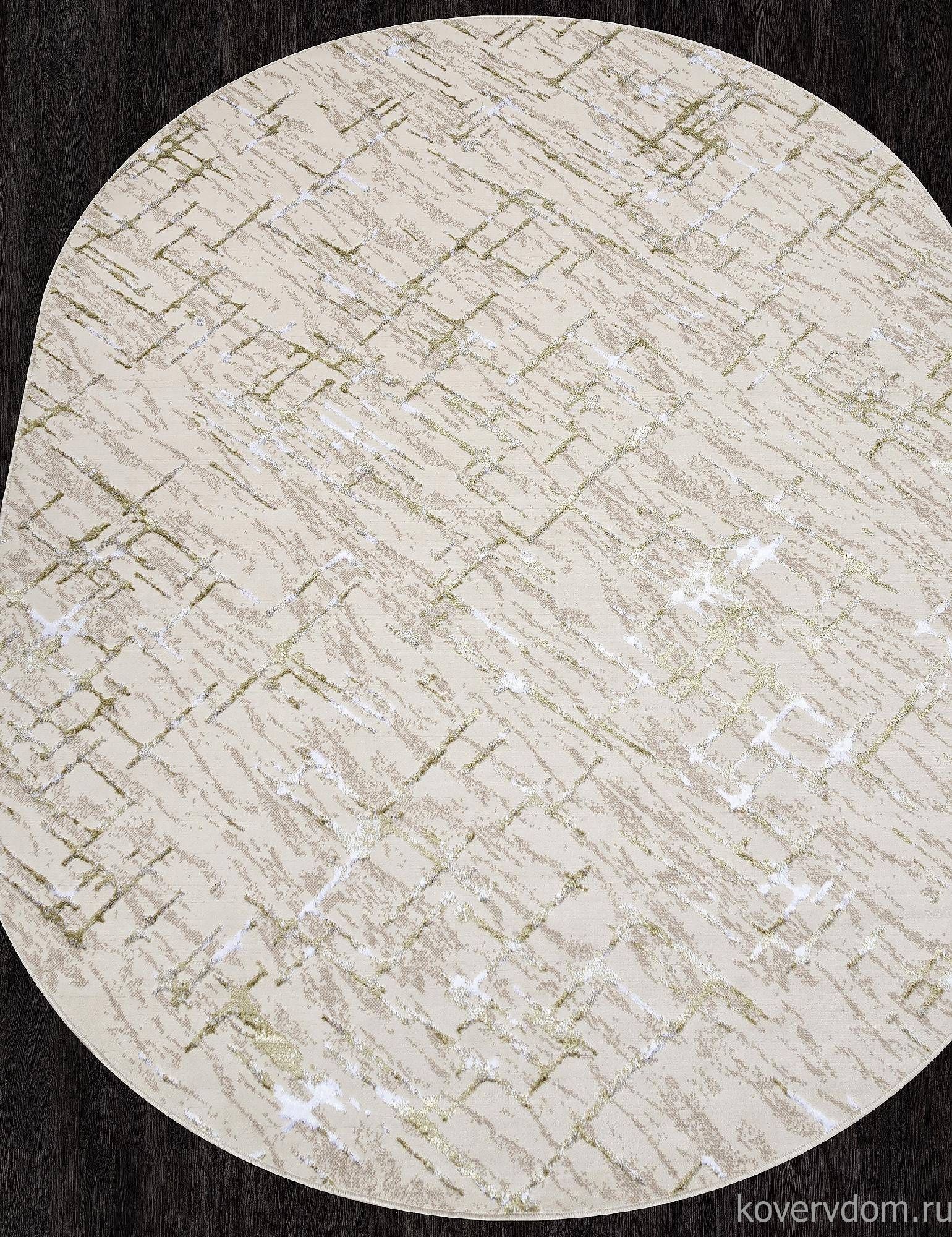 Ковер LIMAN F164 CREAM-GREEN Овал