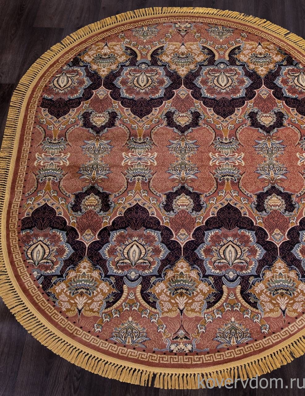 Ковер BUHARA D435 DARK PINK Овал