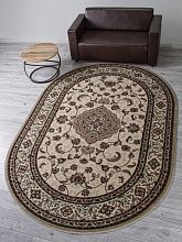 Ковер в классическом стиле COLIZEY-A D389 BEIGE Овал