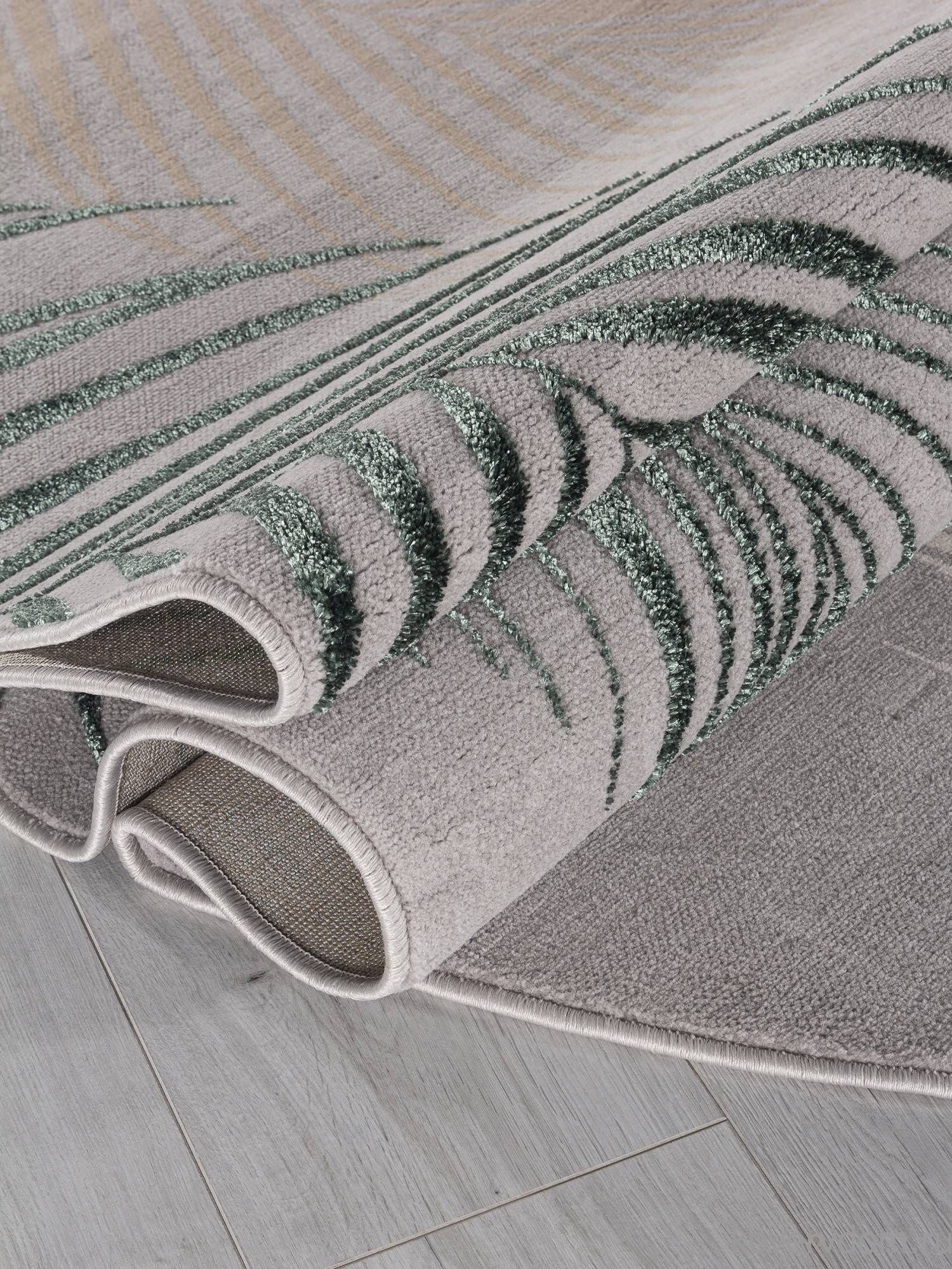 Ковер LIMAN F167 GRAY-D.GREEN Овал Ковер LIMAN F167 GRAY-D.GREEN Овал