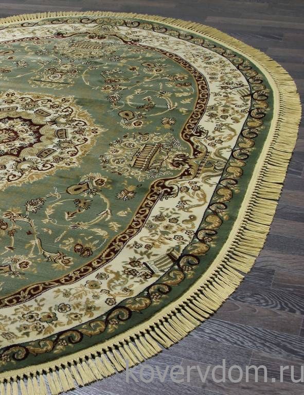 Ковер BUHARA d037 GREEN Овал