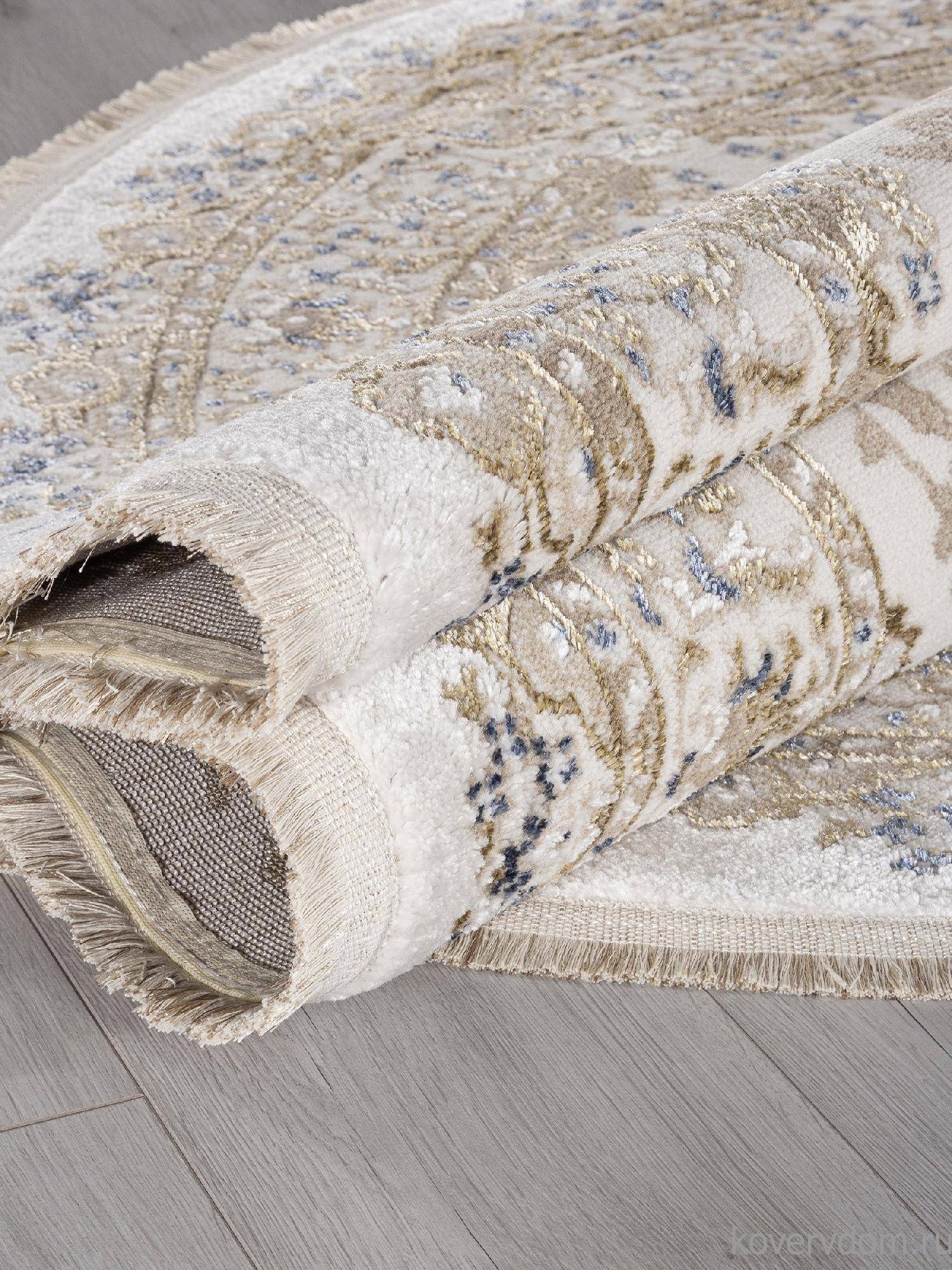 Ковер MOSSO 27239A CREAM / BLUE Овал Ковер MOSSO 27239A CREAM / BLUE Овал