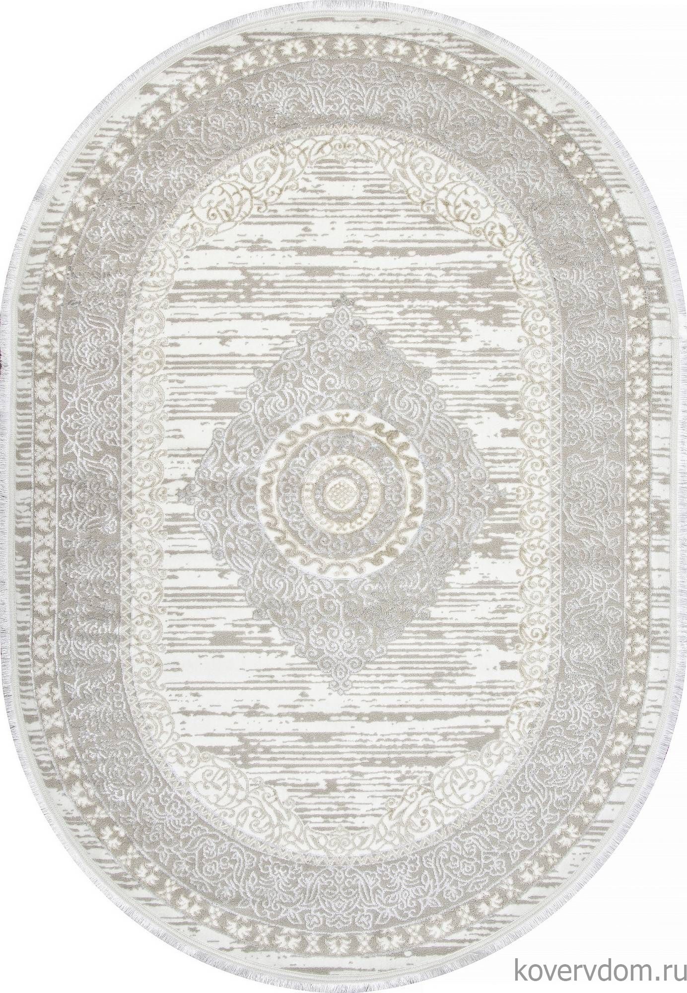 Ковер ALFANI Q012A BEIGE FDY / CREAM SHRINK Овал