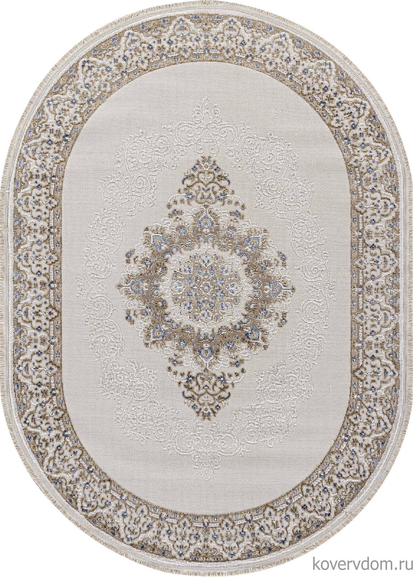 Ковер MOSSO 27236A CREAM / BLUE Овал Ковер MOSSO 27236A CREAM / BLUE Овал