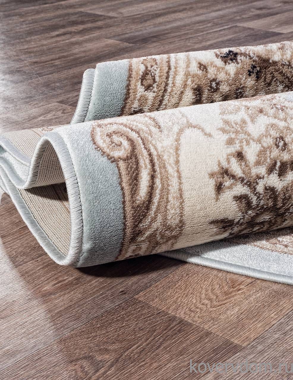 Ковер VALENCIA ДЕЛЮКС 4015 L.BLUE-BROWN Овал Ковер VALENCIA ДЕЛЮКС 4015 L.BLUE-BROWN Овал