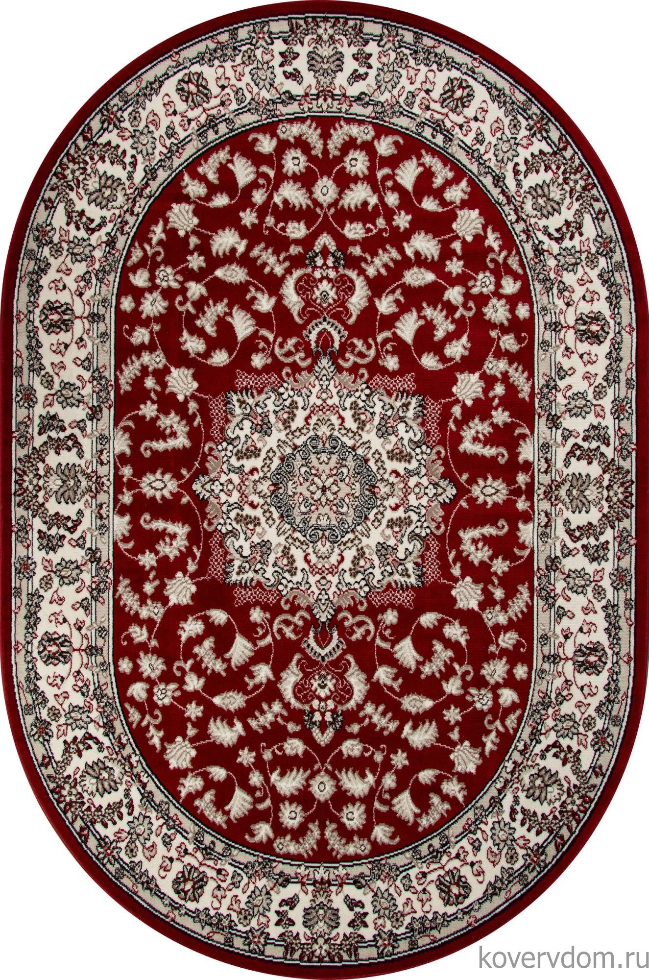 Ковер GAVANA D412 RED Овал