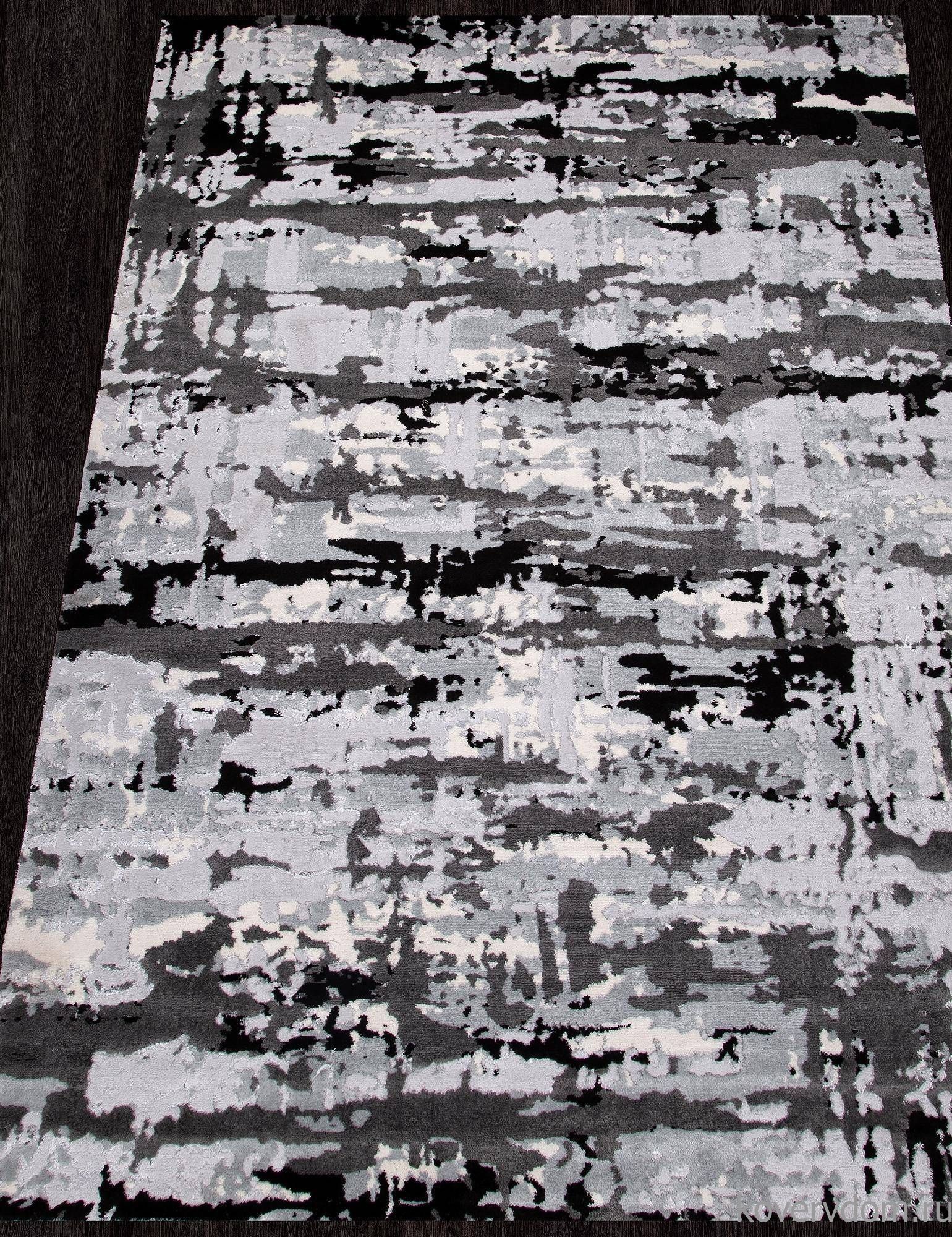 Ковер Valentino Y504A LIGHT GREY SHIRINK / BLACK Ковер Valentino Y504A LIGHT GREY SHIRINK / BLACK