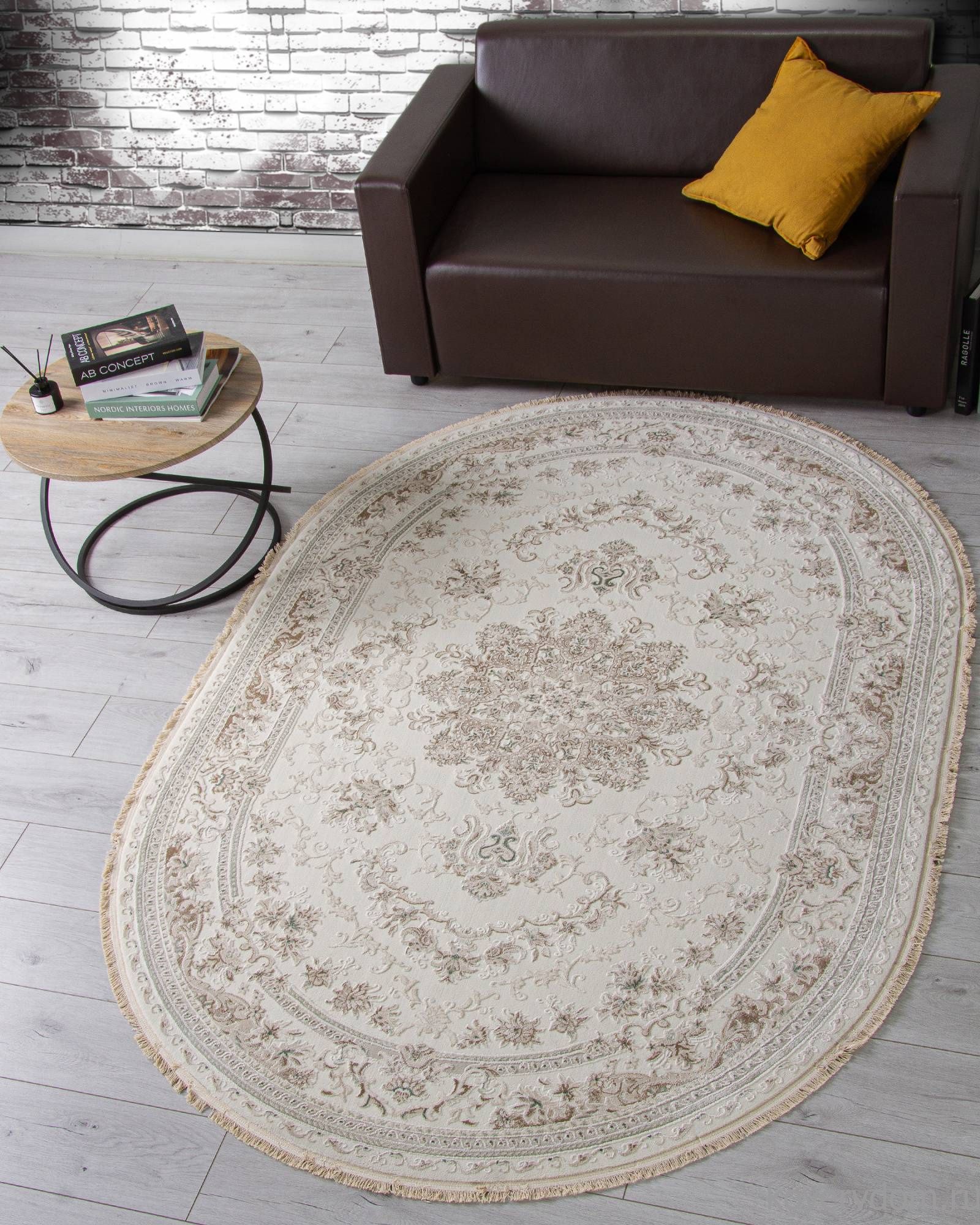 Ковер Jasmine 35760Z CREAM / CREAM Овал Ковер Jasmine 35760Z CREAM / CREAM Овал