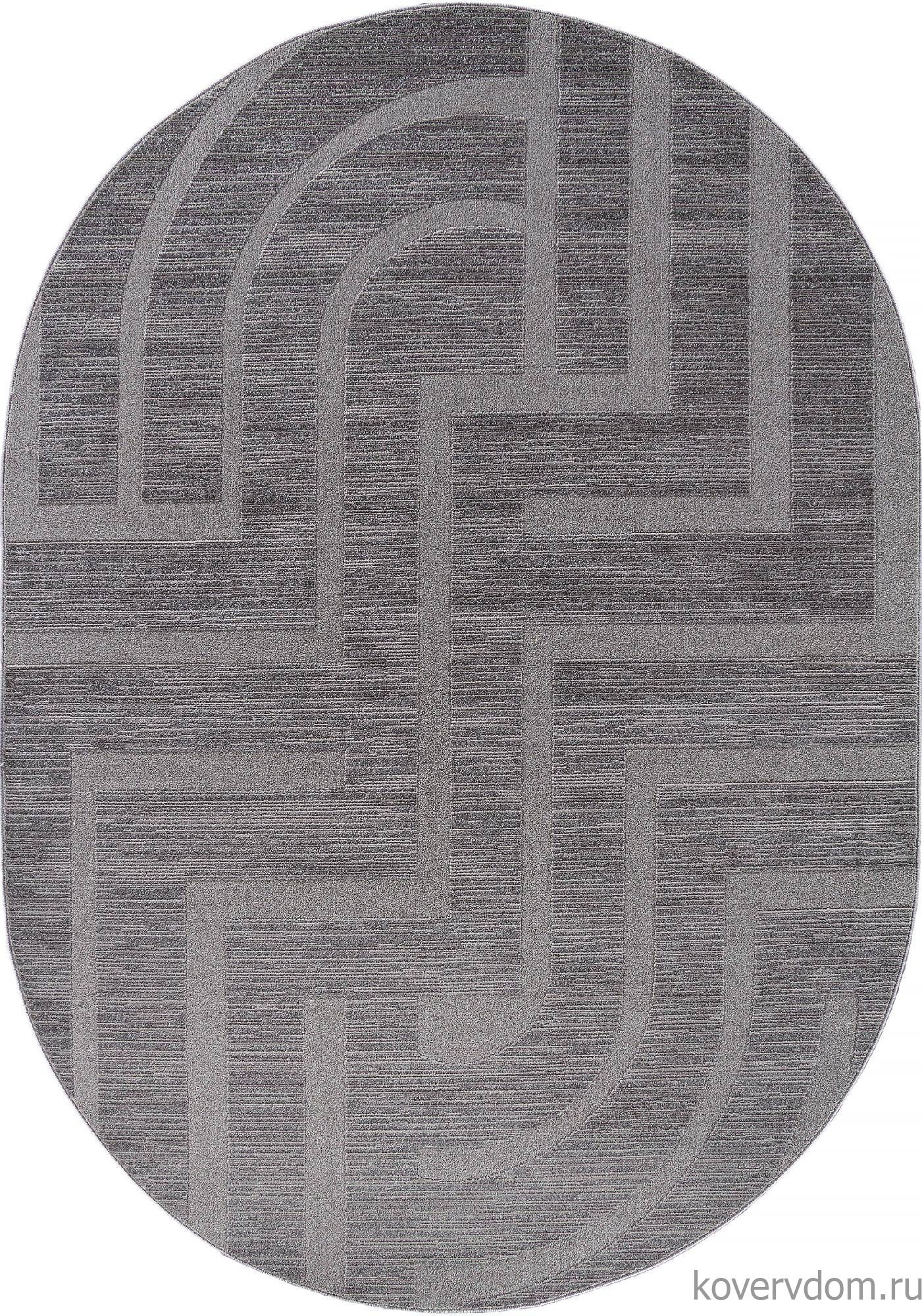 Ковер DIOS F439 LIGHT GRAY Овал