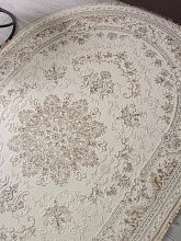 Ковер из Турции из полипропилена Jasmine 35760Z CREAM / CREAM Овал